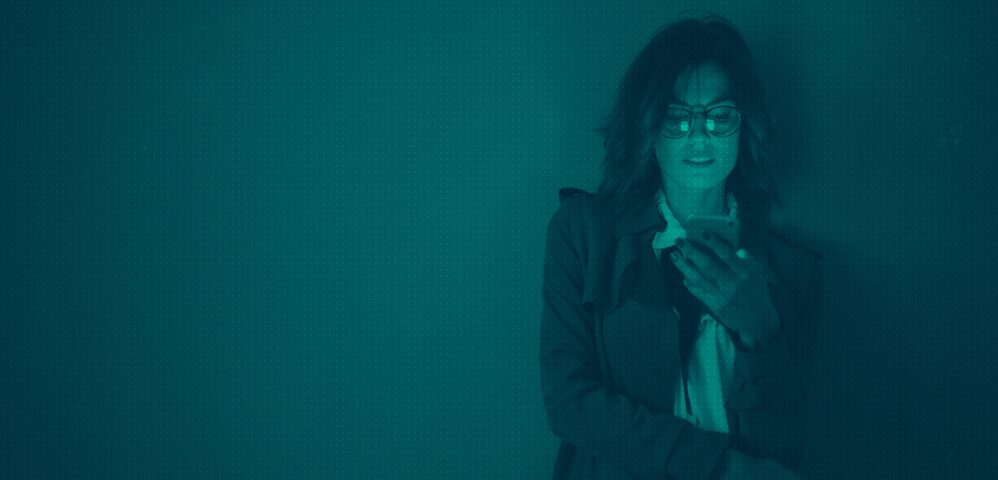 Woman on smartphone